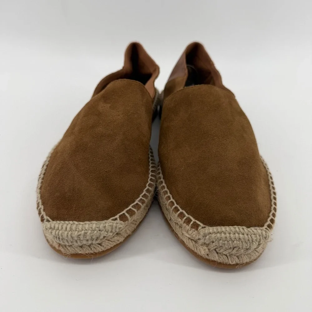Todd Snyder‎ Espadrilles Mens 7 Brown Suede Leather Slip On Made in Spain Nomad